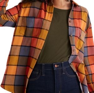 Madewell Button Down Flannel Top (Size M)